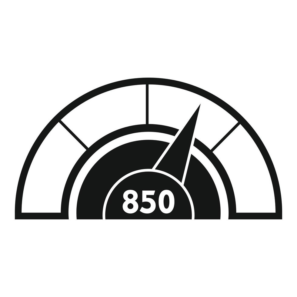 Good meter scale icon, simple style vector