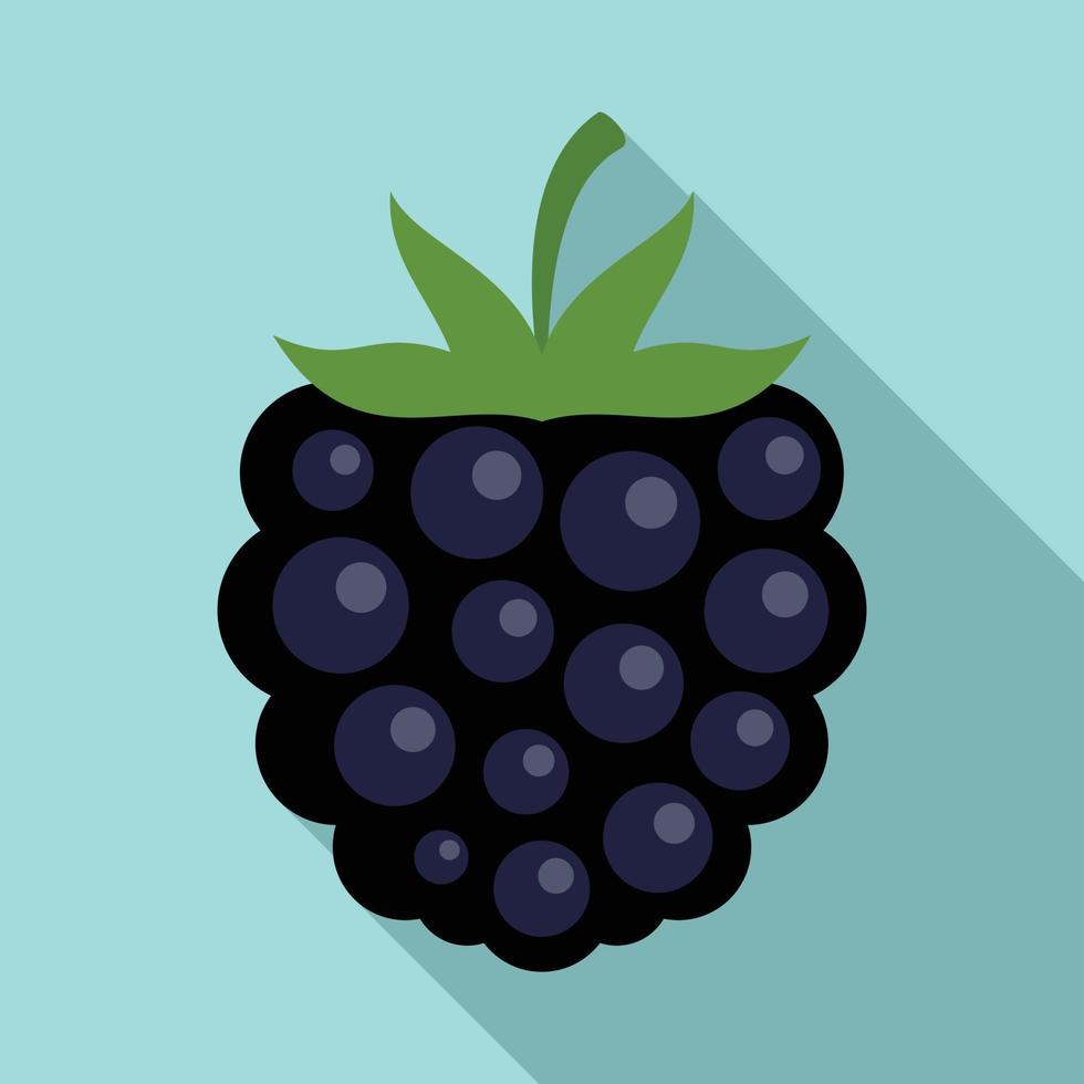 Blackberry product icon, flat style vector