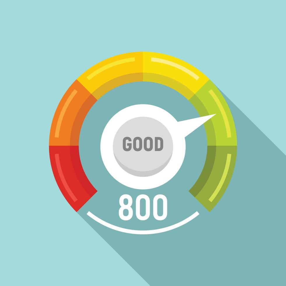 Good level scale icon, flat style vector