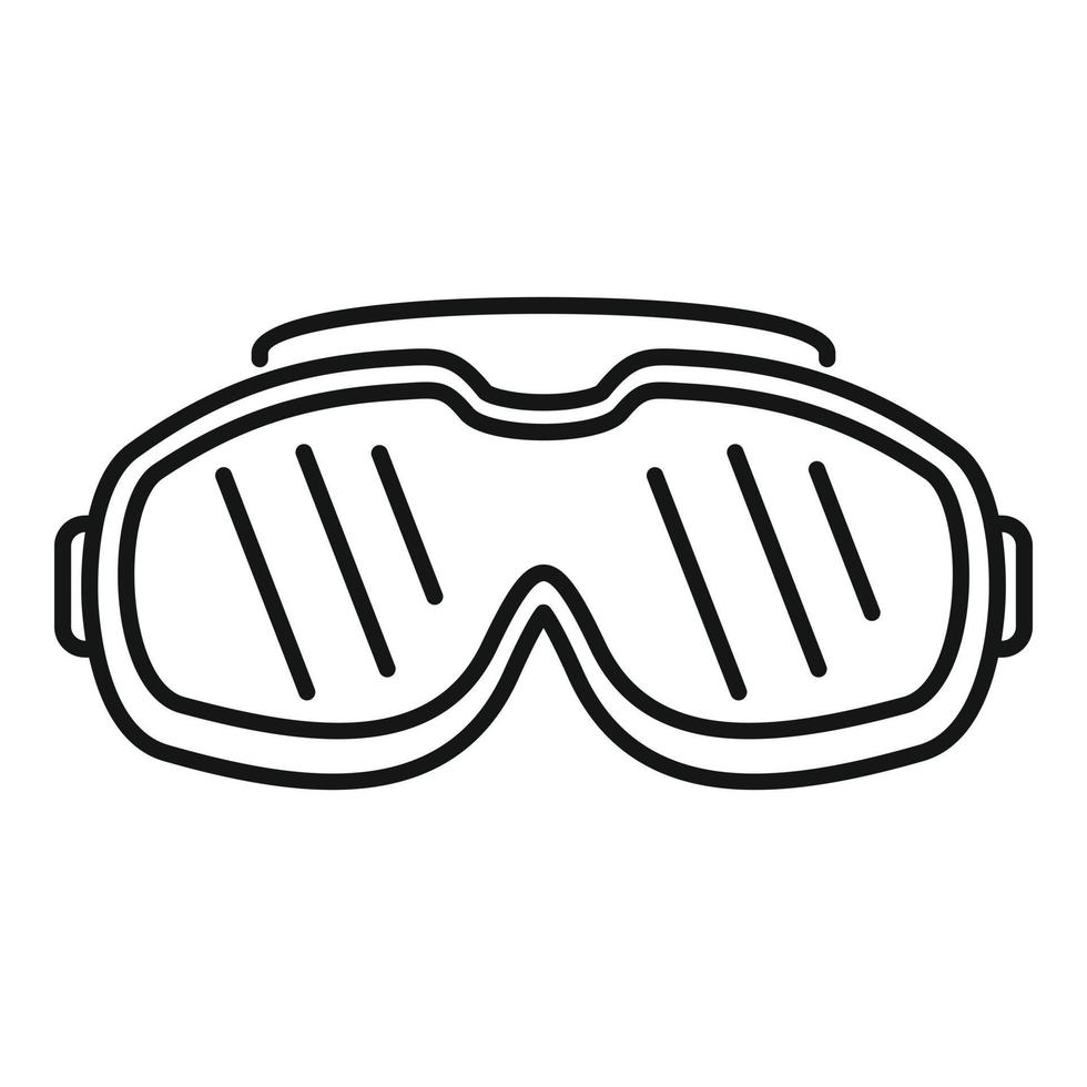 Uv protection sunglasses icon, outline style vector