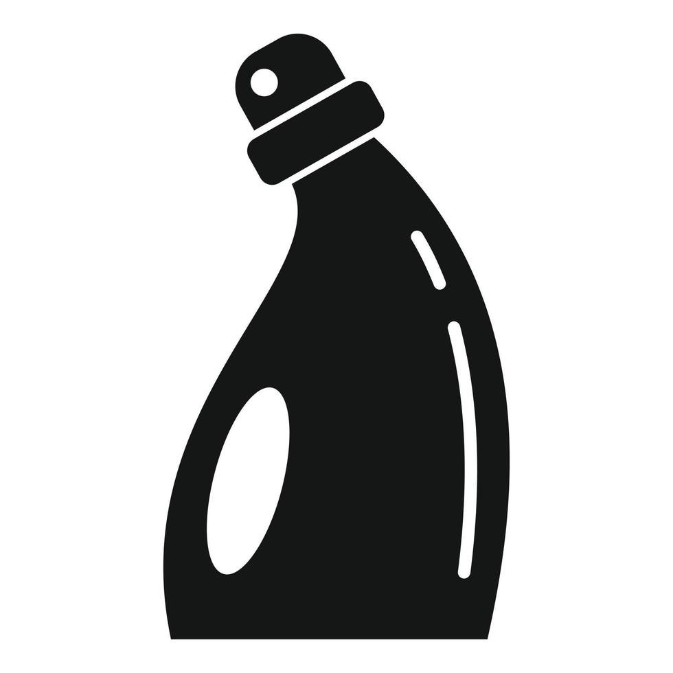 icono de botella de detergente, estilo simple vector