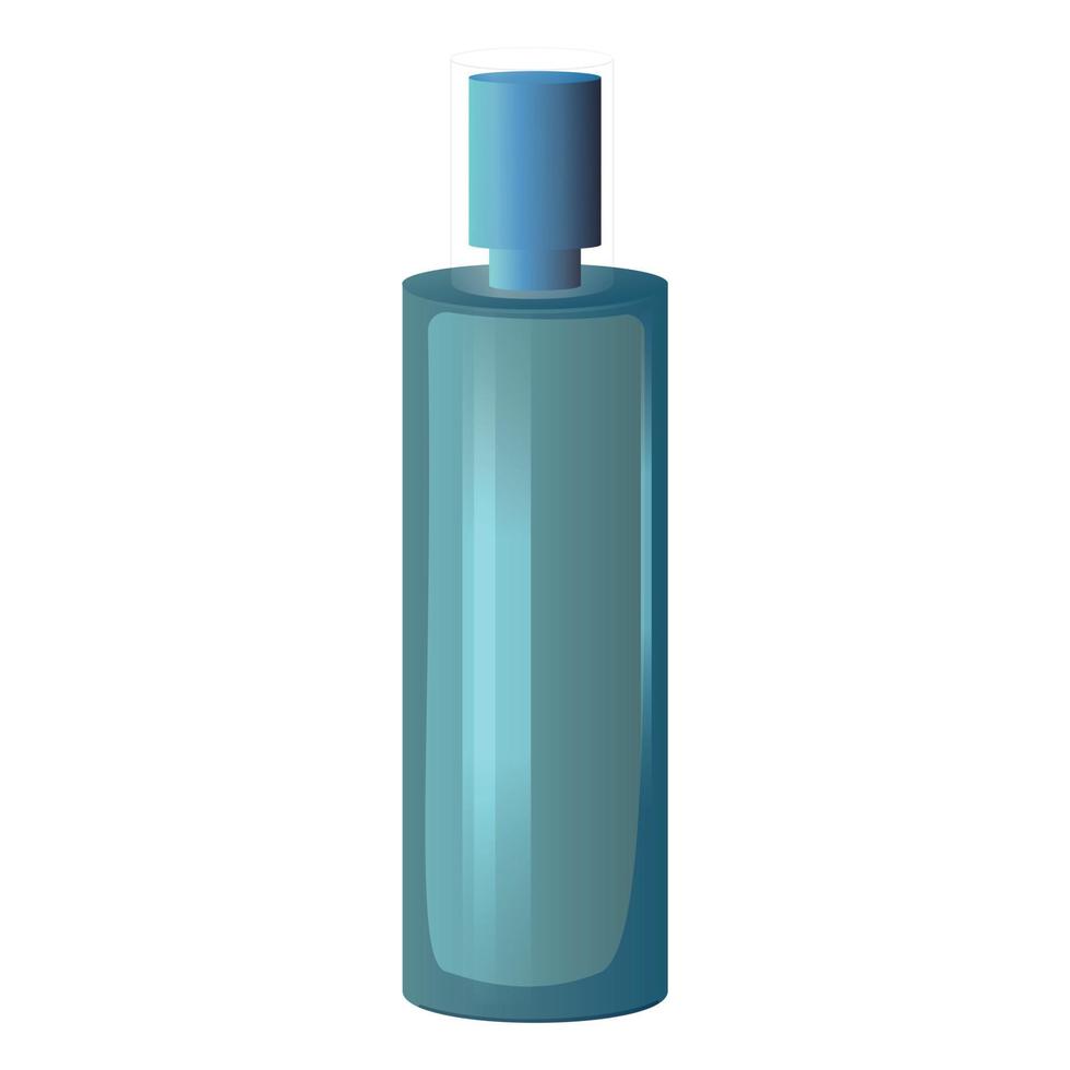 Icono de botella de perfume de ramo, estilo de dibujos animados vector