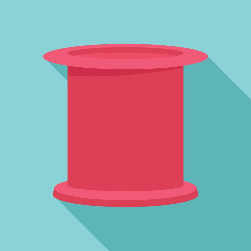 Female condom icon, flat style vector