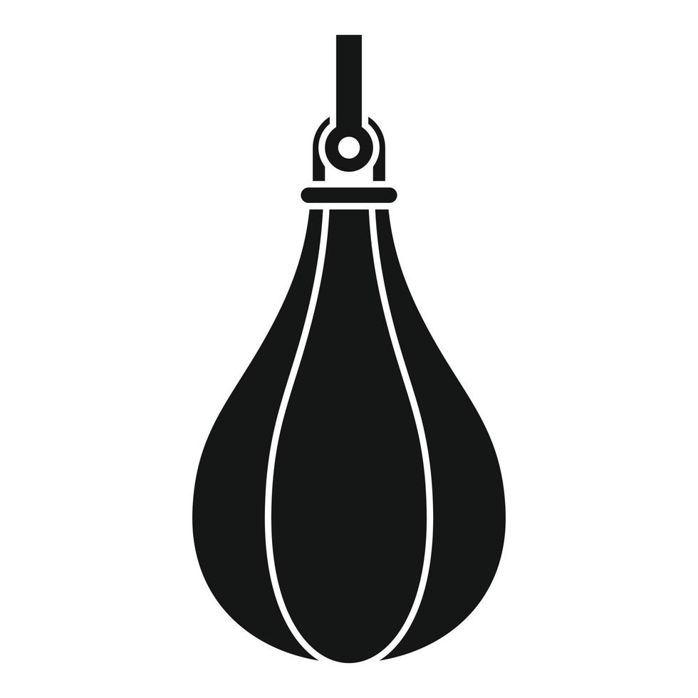 Punching bag icon, simple style vector