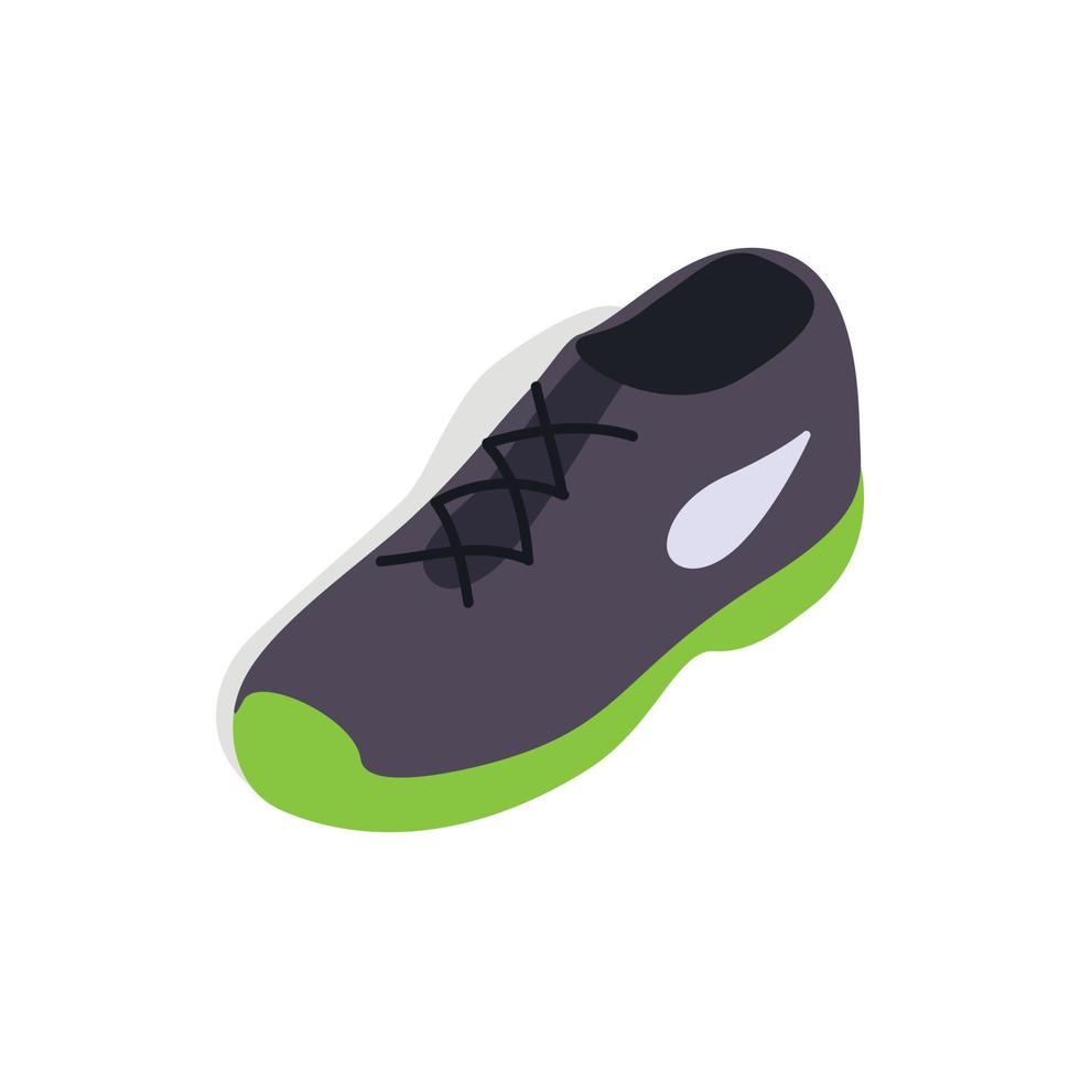 icono de zapato de tenis, estilo 3d isométrico vector