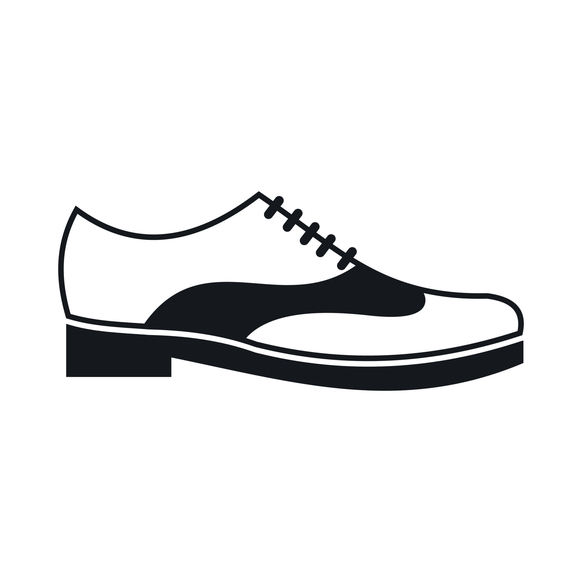 Men shoe with lace icon simple style 14496014 Vector Art at Vecteezy