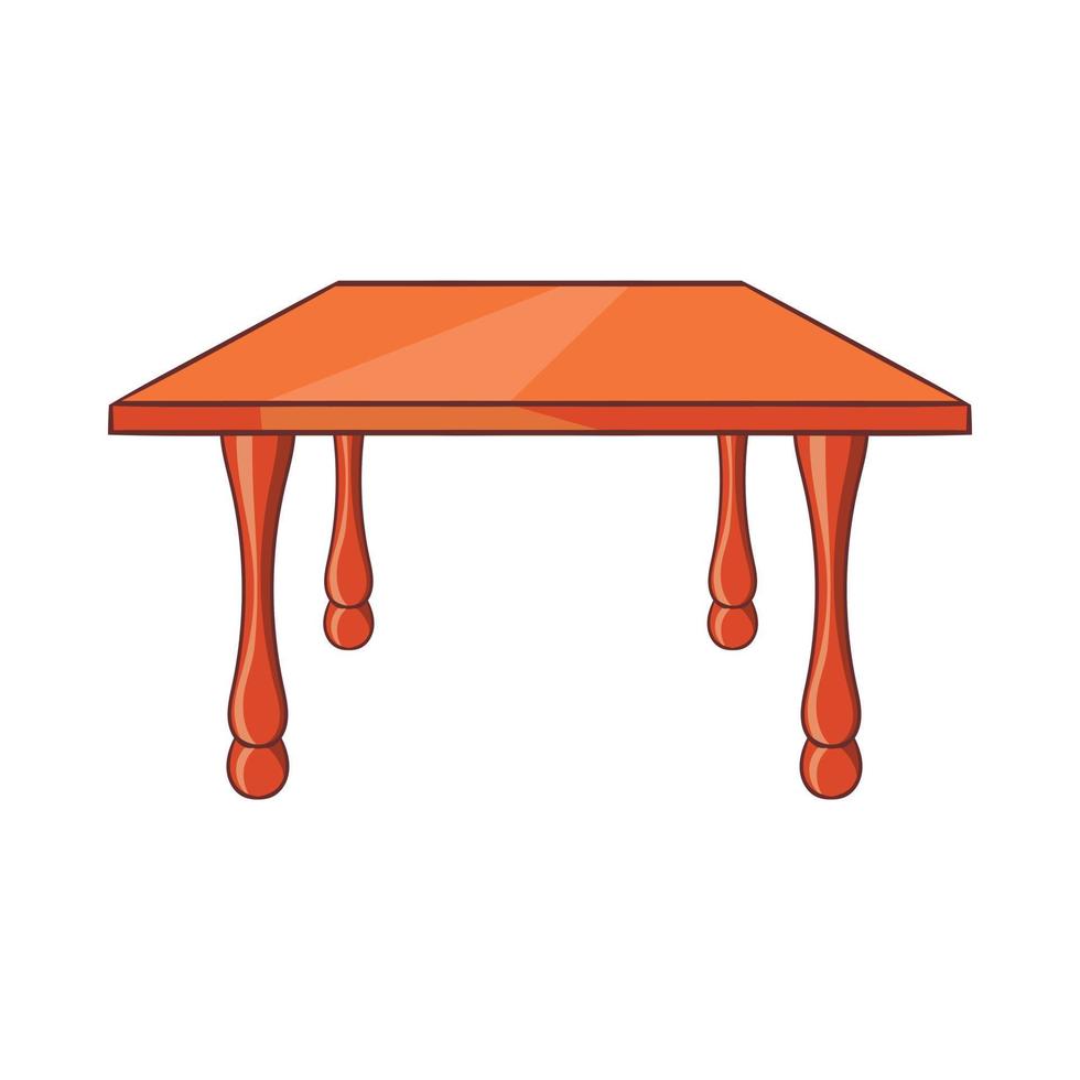 icono de mesa, estilo de dibujos animados vector