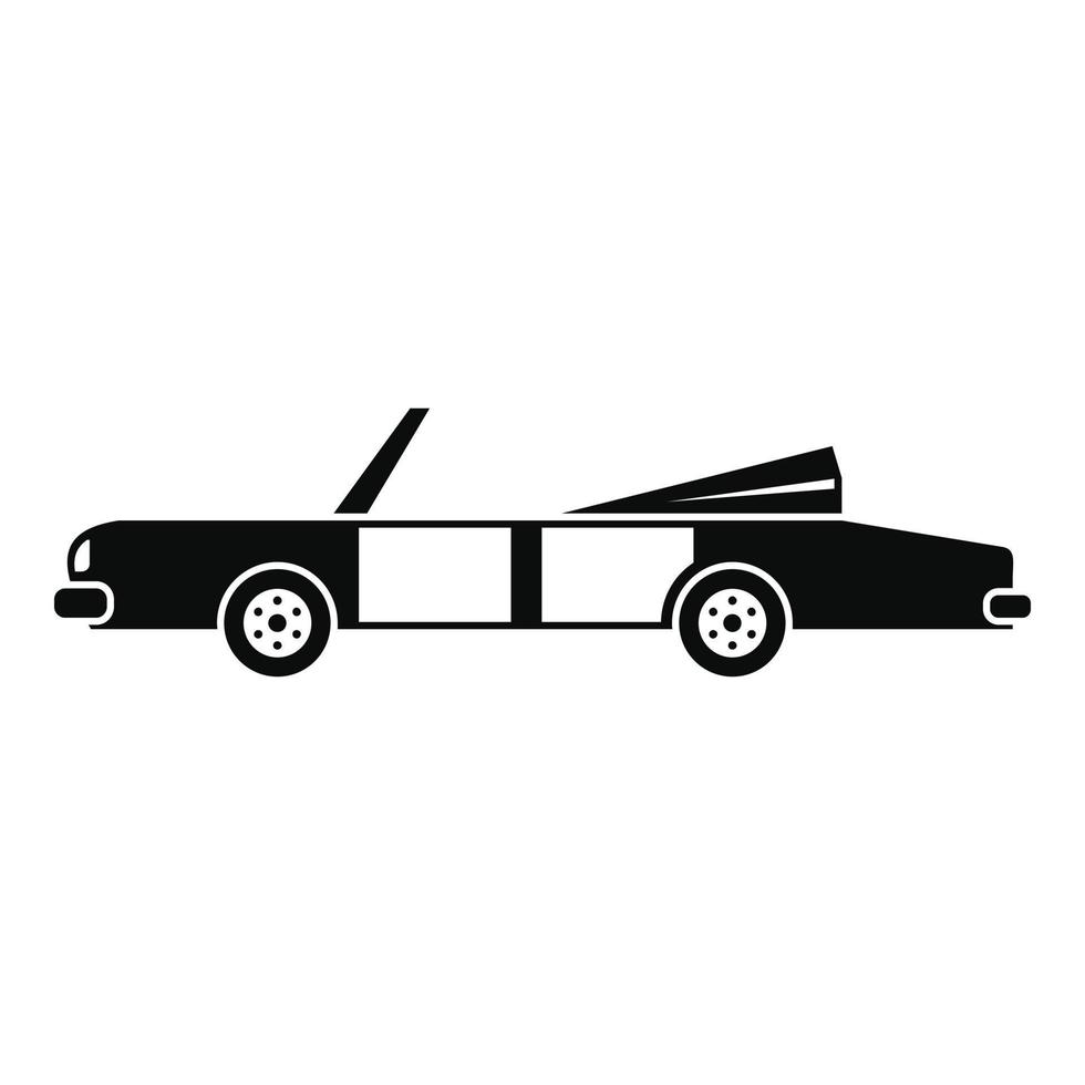 Rap american car icon, simple style vector