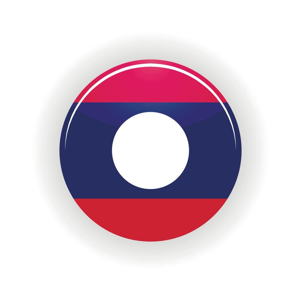 Laos icon circle vector