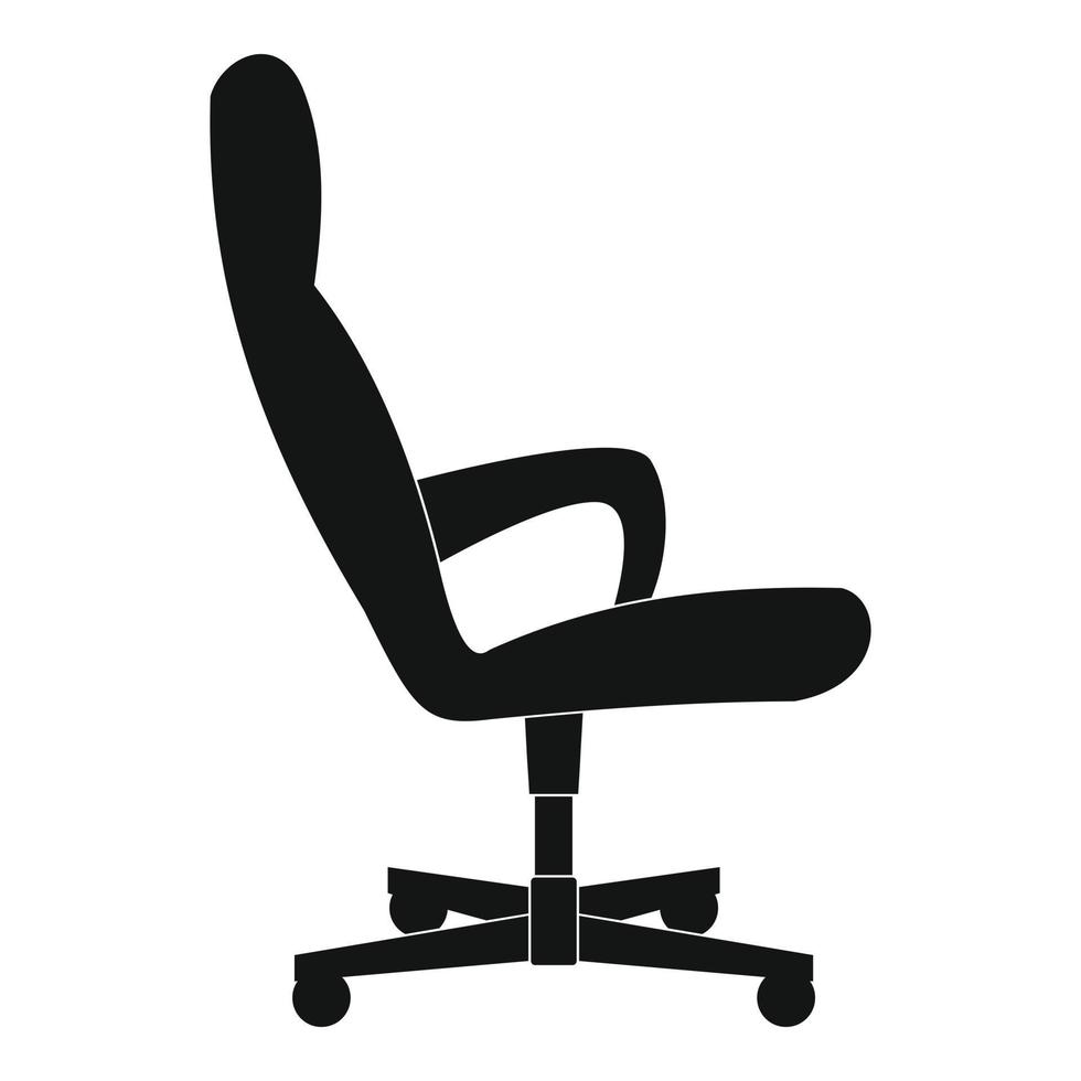 icono de silla de invitados, estilo simple. vector
