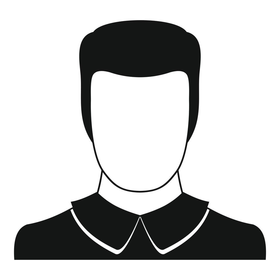 Male avatar icon vector simple