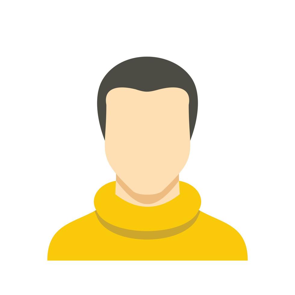Man avatar icon vector flat