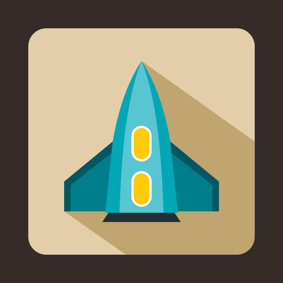 Rocket icon, flat style 14496277 Vector Art at Vecteezy