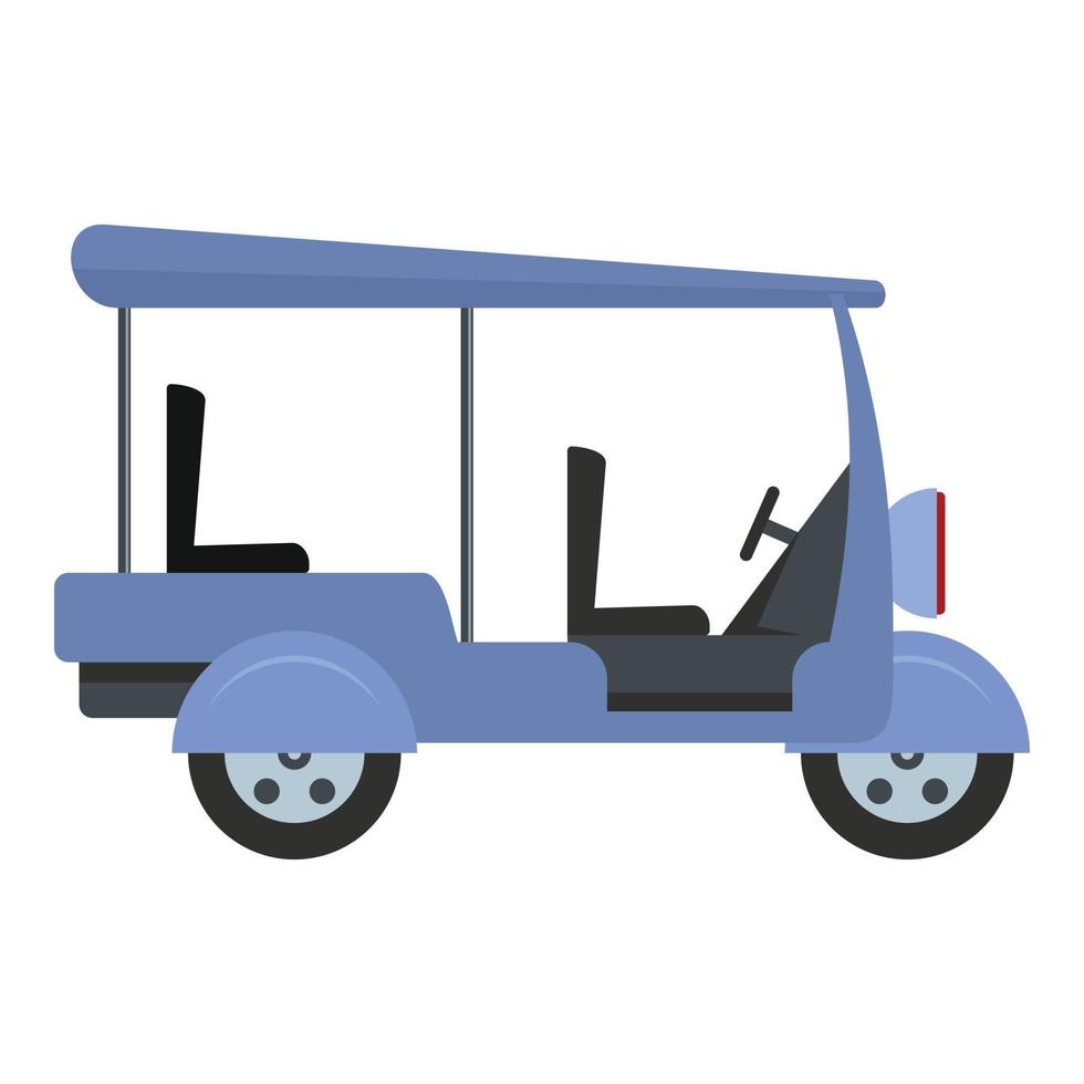 icono de taxi de turismo, estilo plano vector