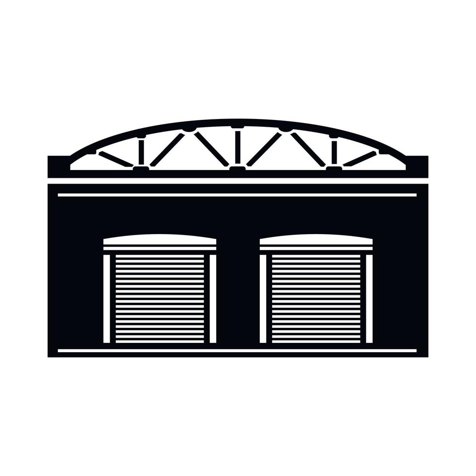 Warehouse factory icon, simple style vector