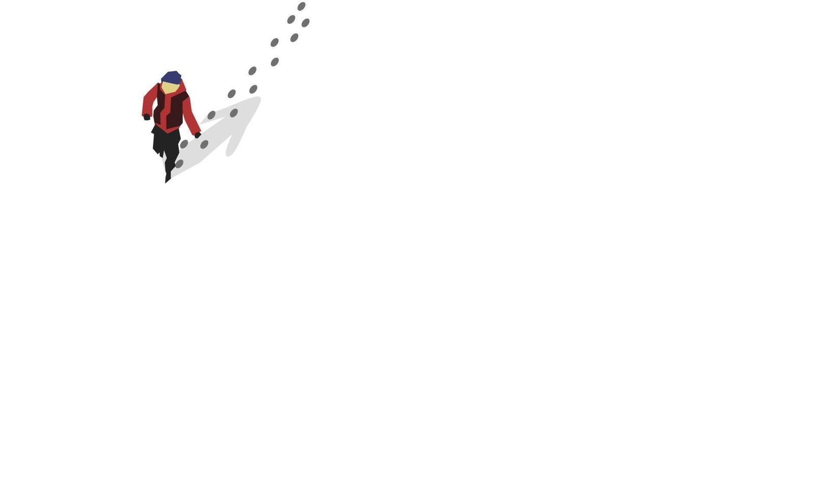 winter illustration, winter landscape for your design vector