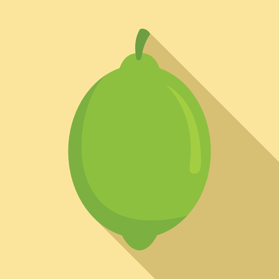Lime icon, flat style vector