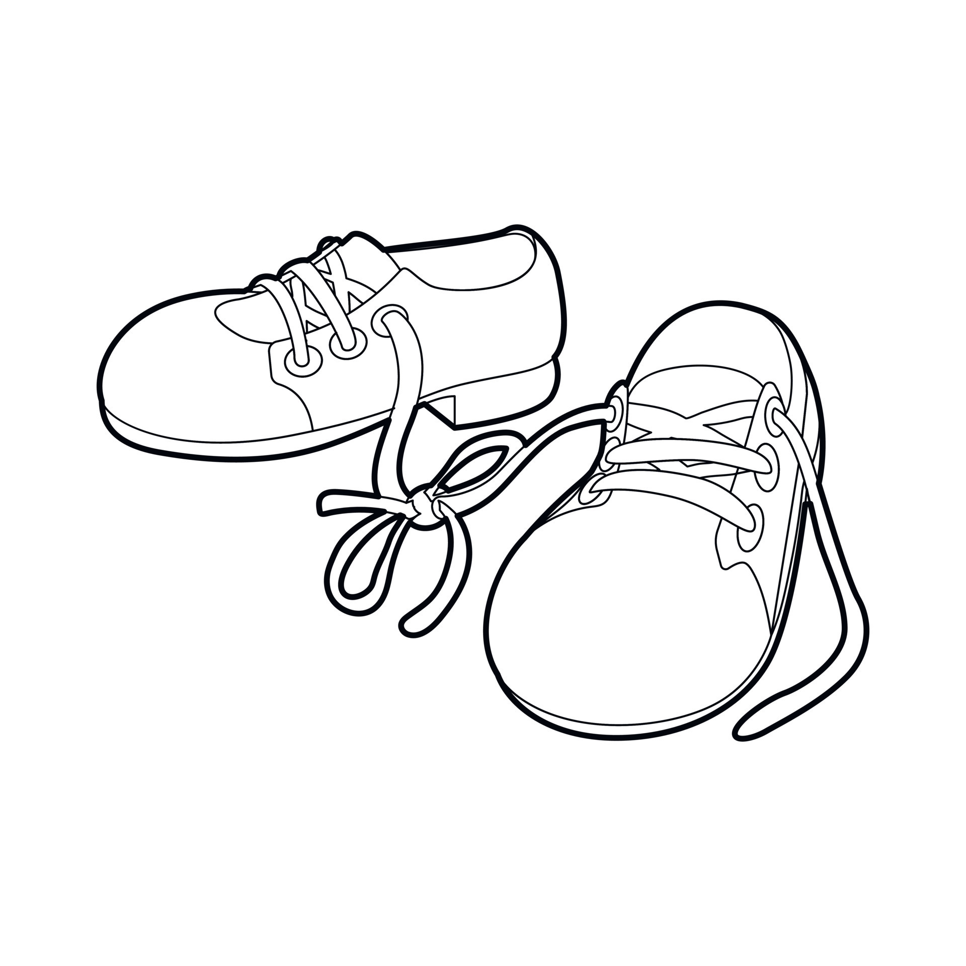 Tied shoes joke icon, outline style 14496912 Vector Art at Vecteezy