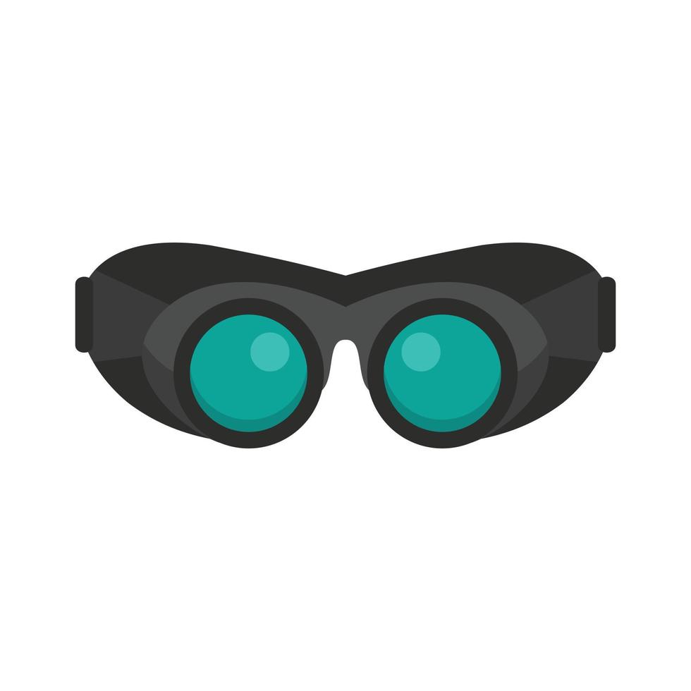 Work protect glasses icon, flat style vector