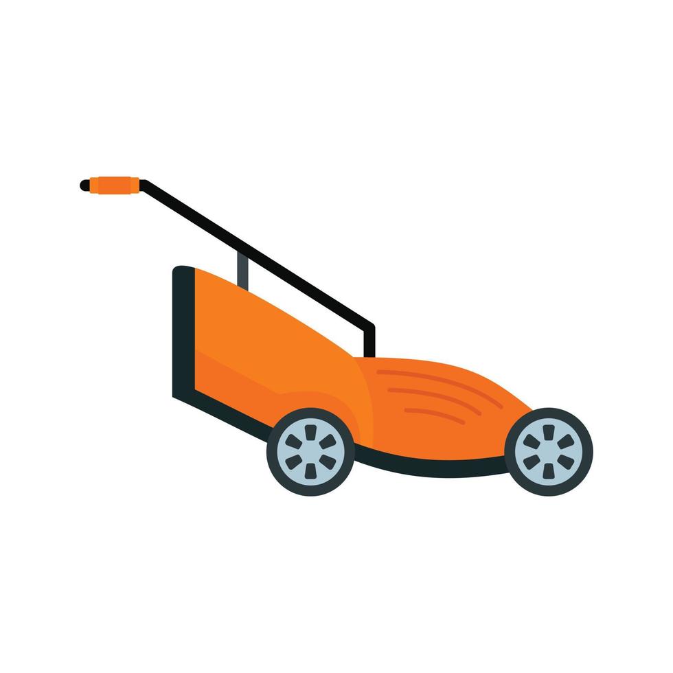 Grass cutter icon, flat style vector