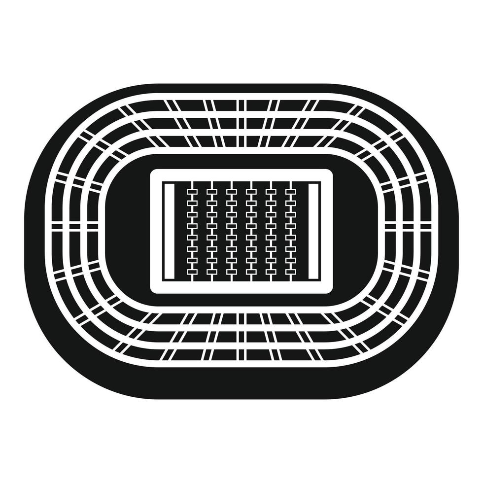Top sport arena icon, simple style vector