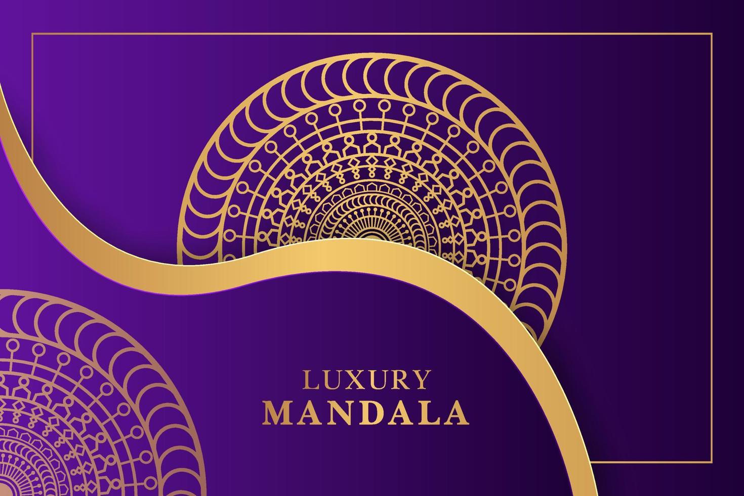 Unique Luxury Islamic Mandala Background Design vector