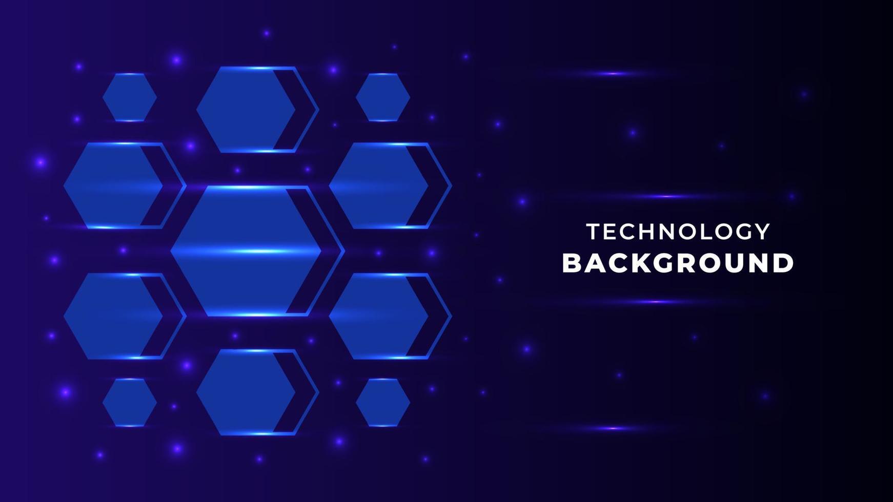 Blue Modern Digital Technology Banner Background Design vector