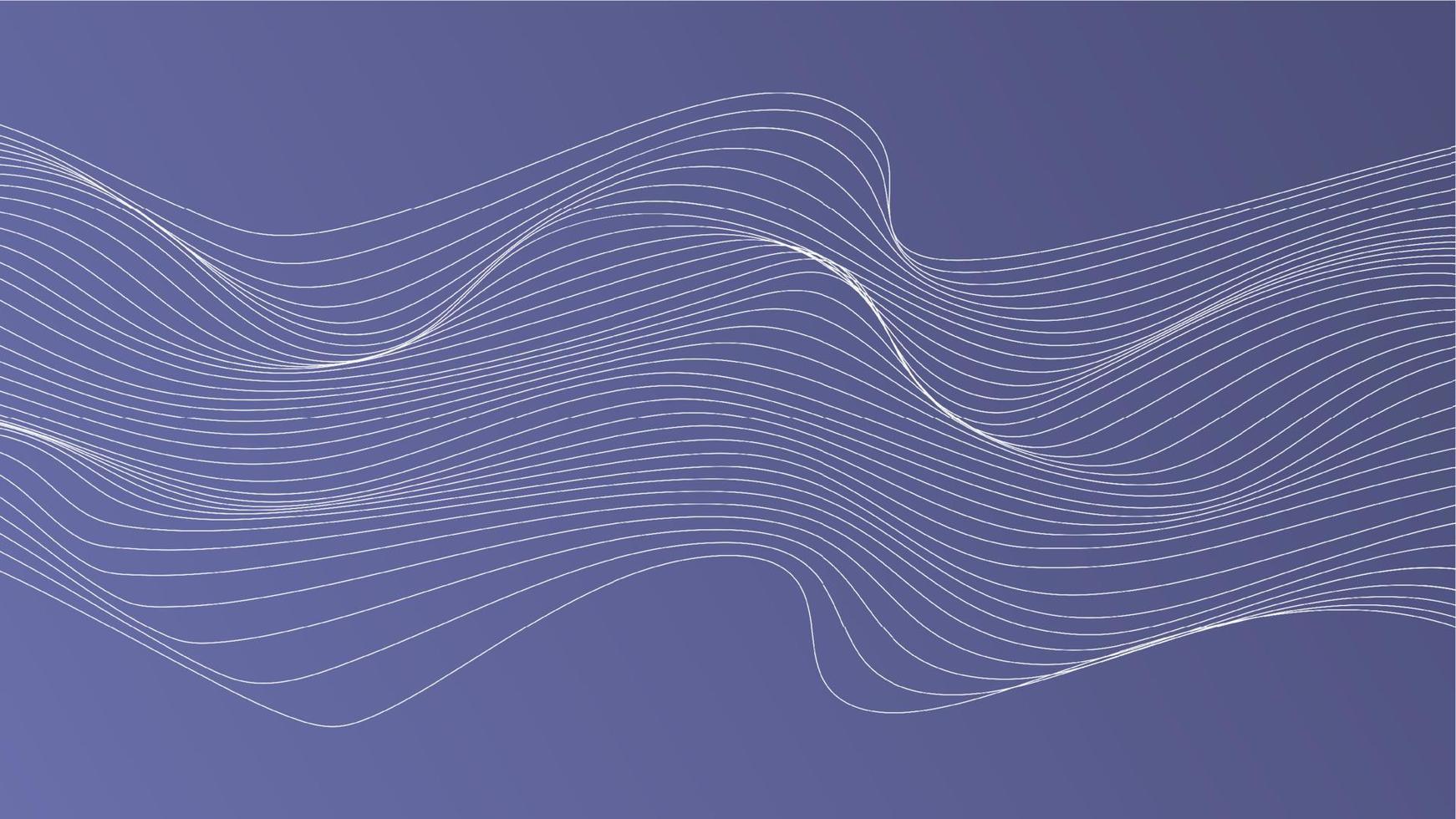 Abstract background with dynamic flowing lines vector