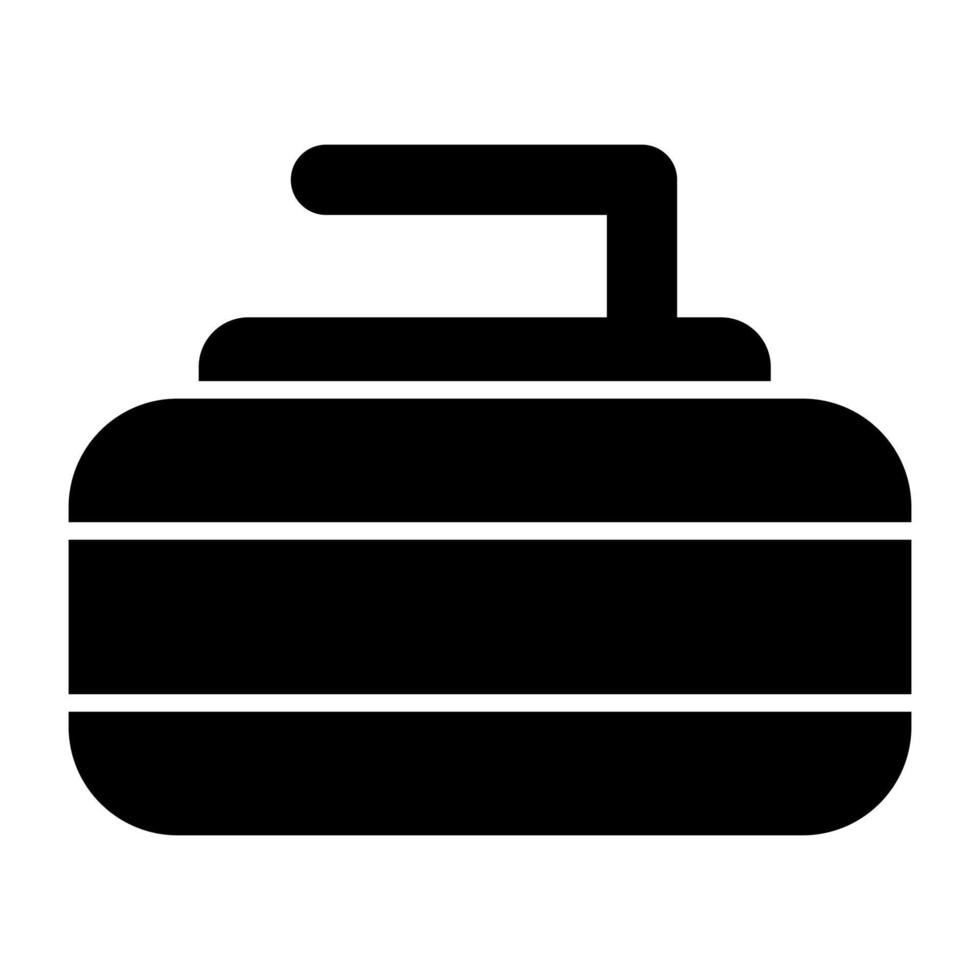 Trendy vector design of curling rock