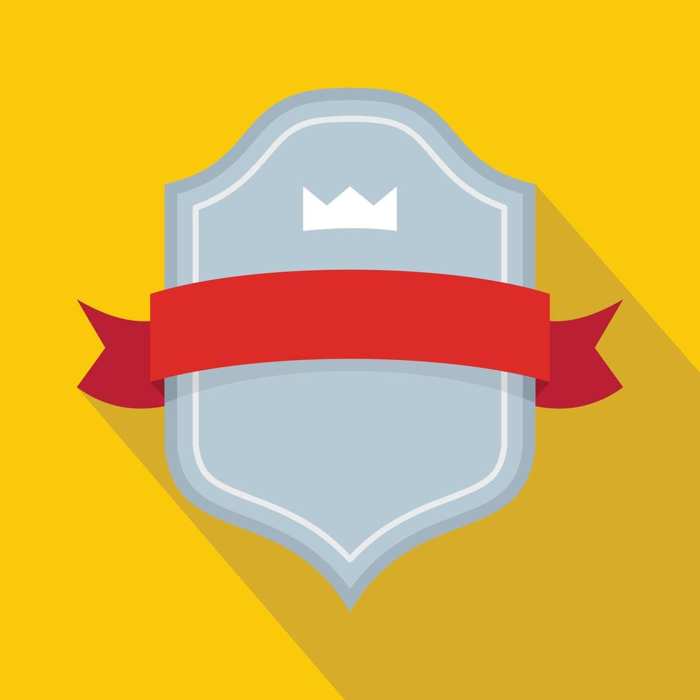 Badge best quality icon, flat style vector