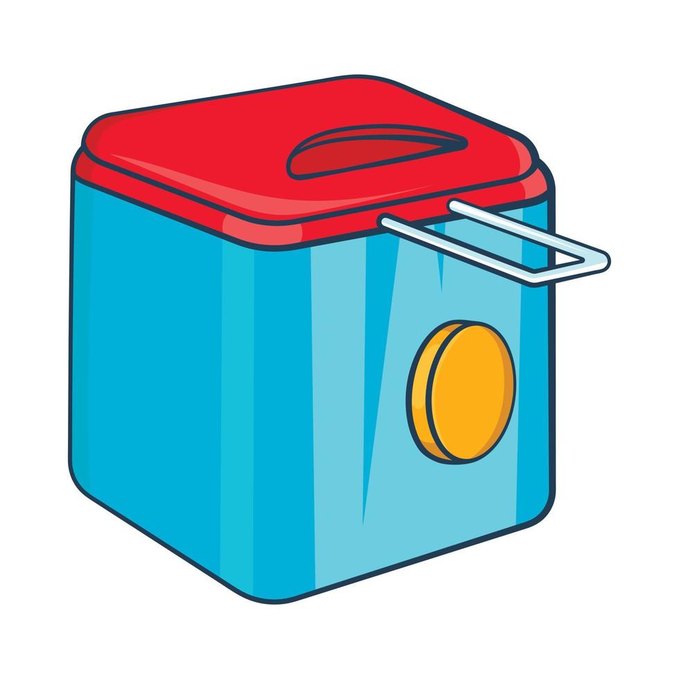 Fryer icon, cartoon style vector