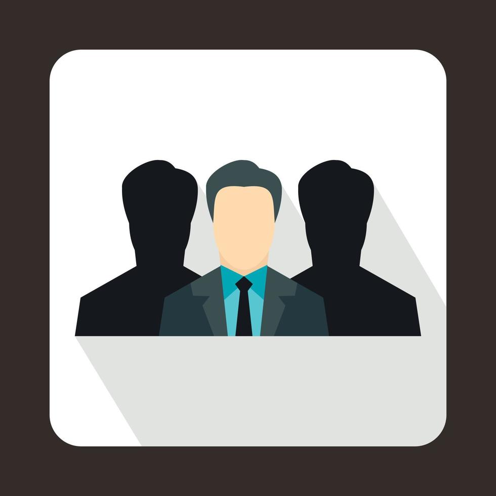 Recruitment icon in flat style vector