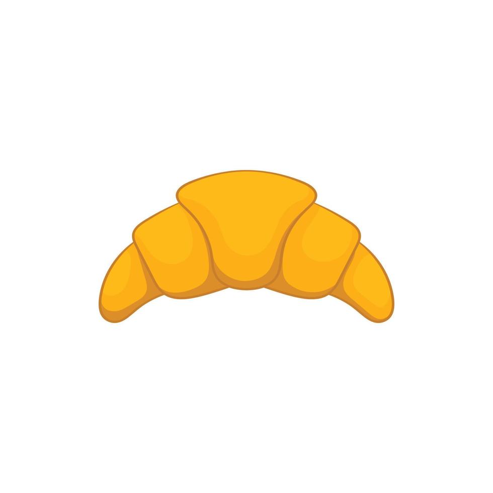 Croissant icon in cartoon style vector