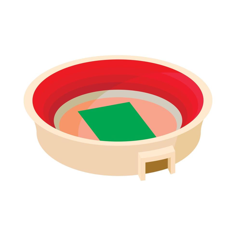 Stadium icon, cartoon style vector