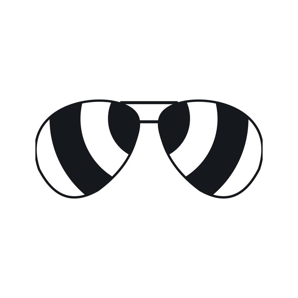 Glasses icon, simple style vector