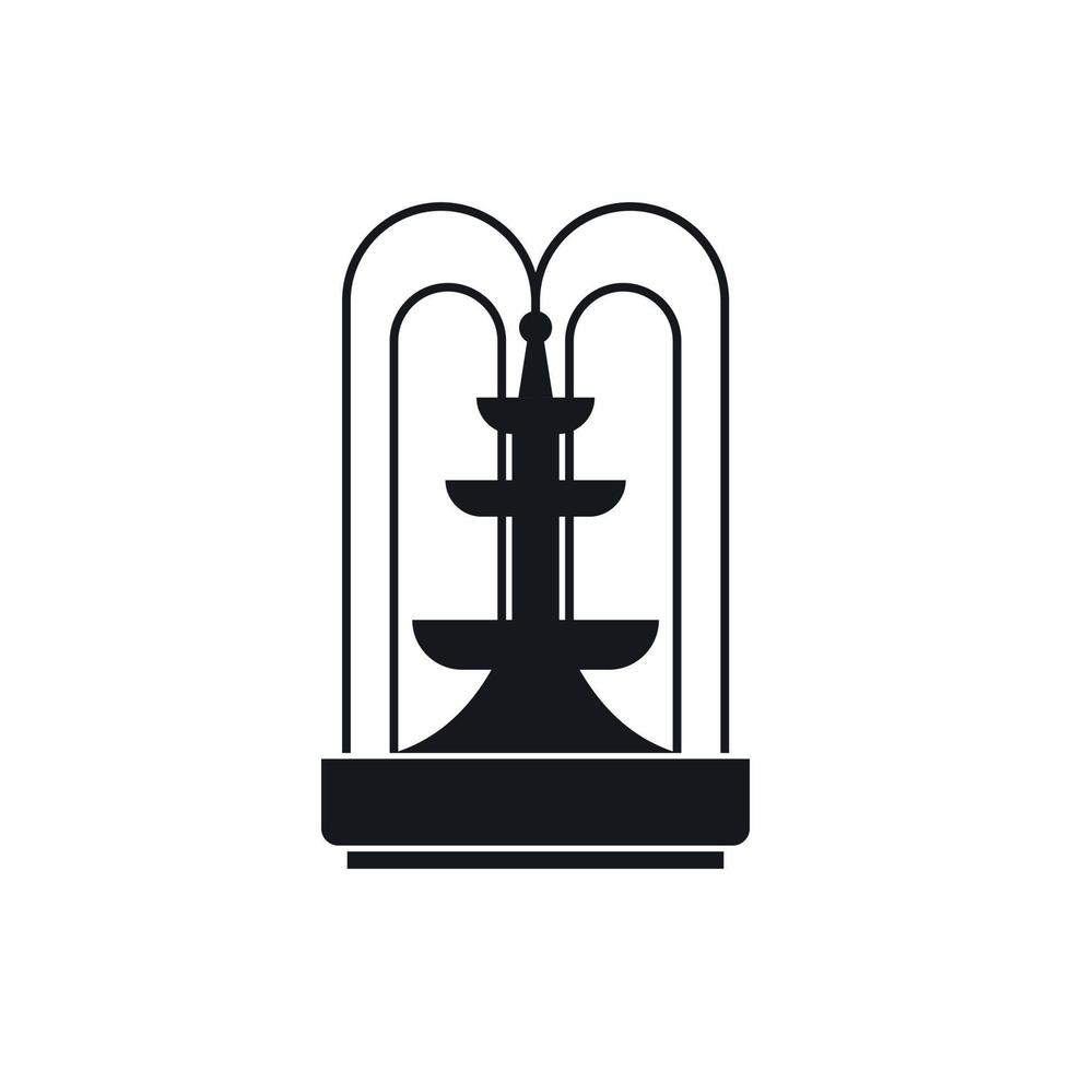 Fountain icon, simple style vector