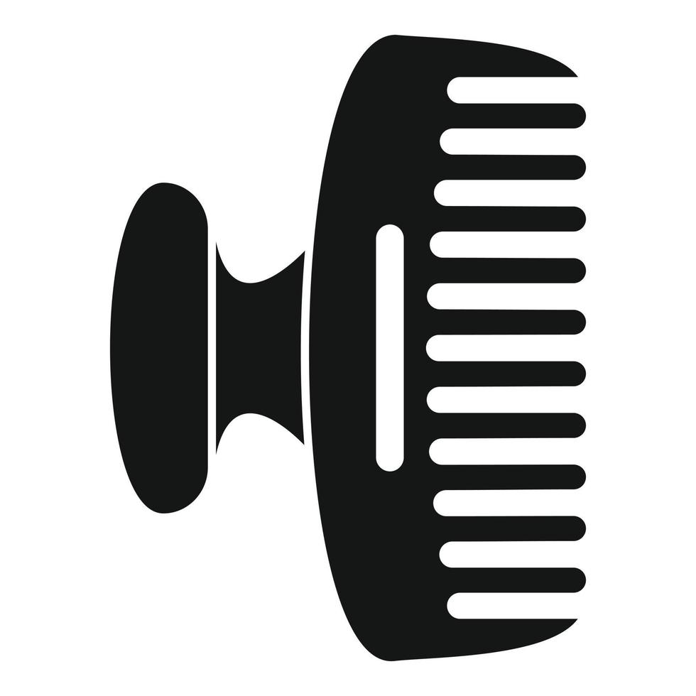 Horse comb icon, simple style vector