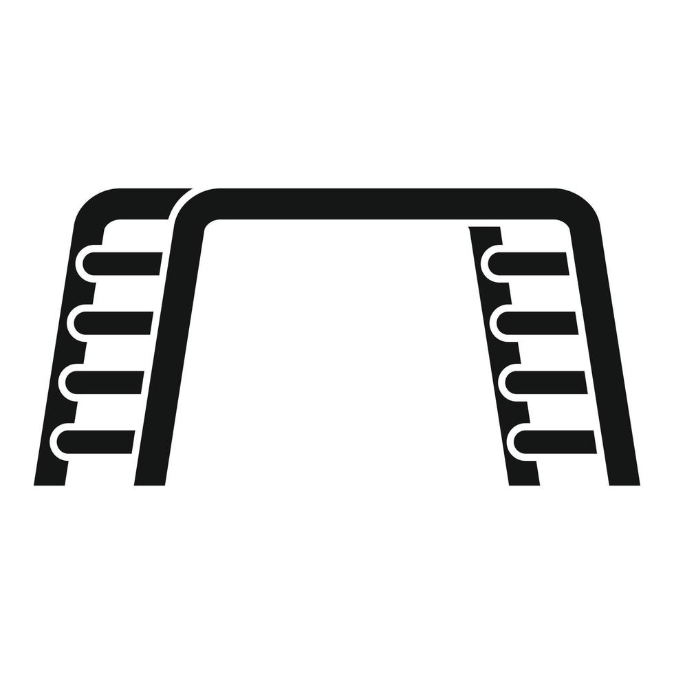 Kid amusement bar icon, simple style vector