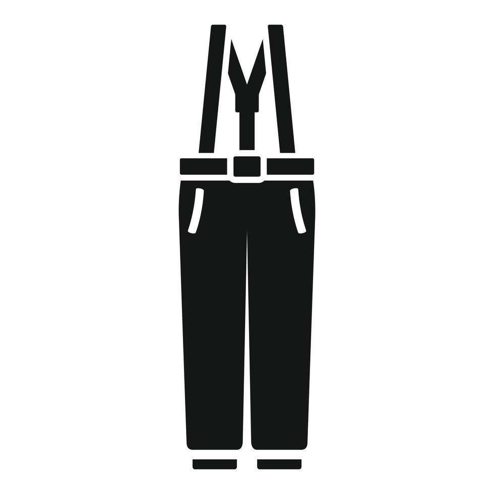 Ski pants icon, simple style vector