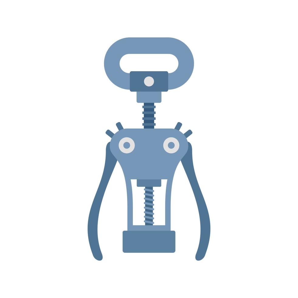 Old bottle opener icon, flat style vector