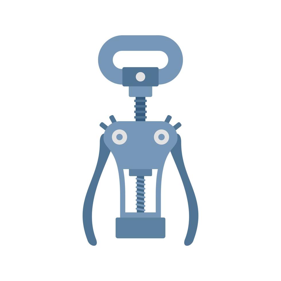 Old bottle opener icon, flat style vector