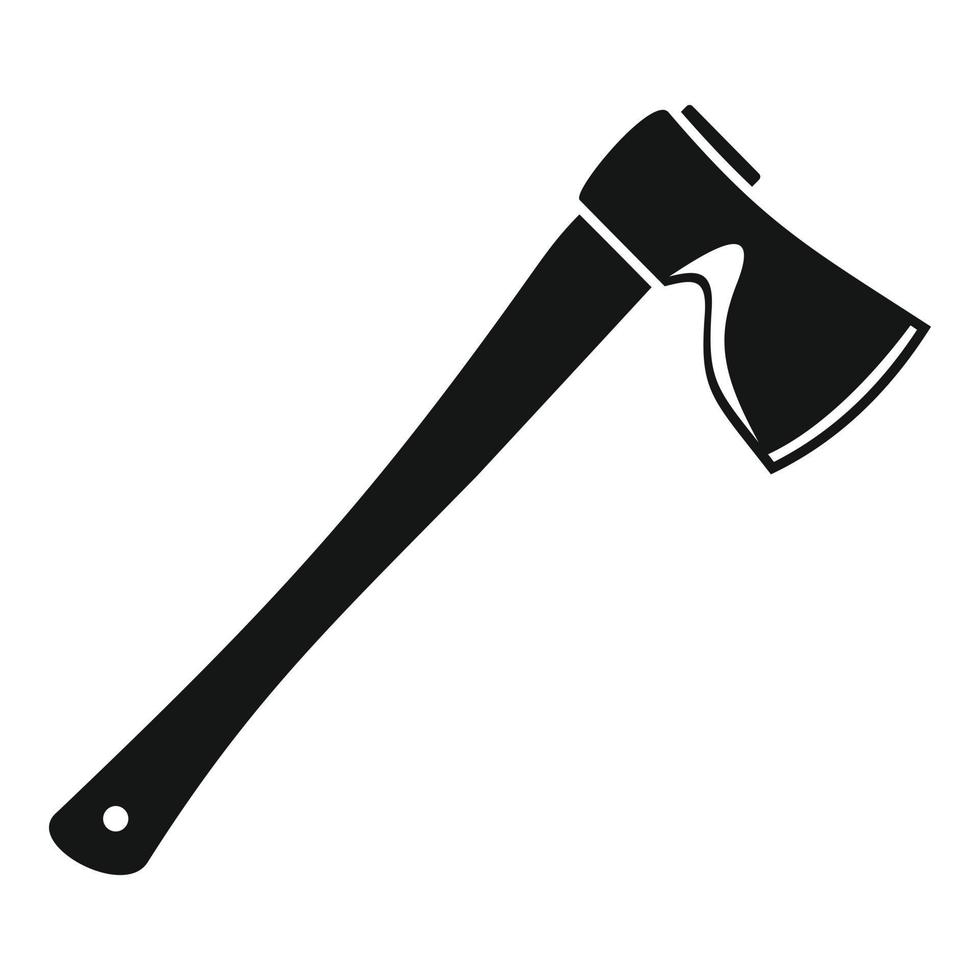 Axe icon, simple style vector