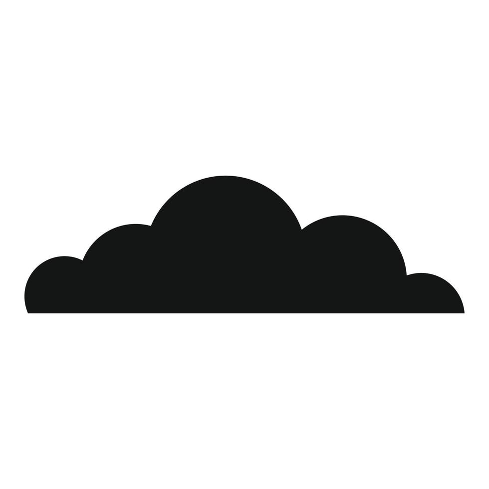 Cumulus cloud icon, simple style. vector