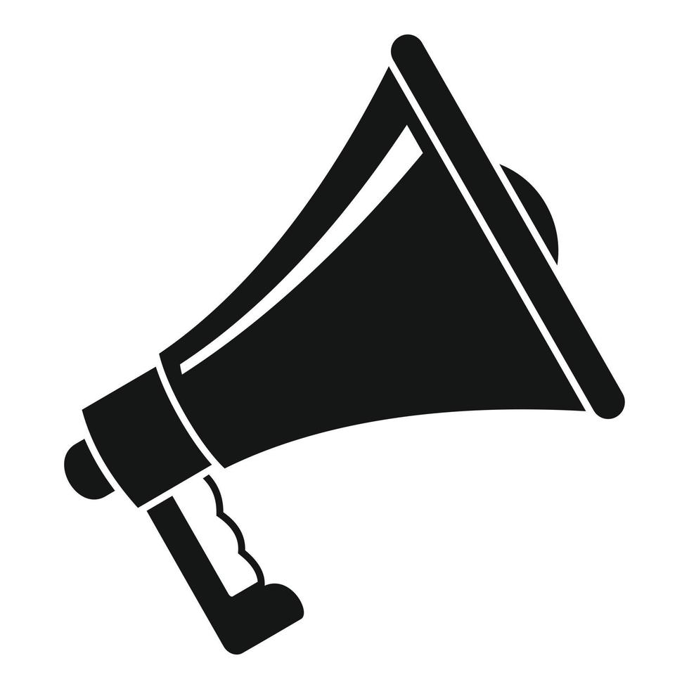 Megaphone icon, simple style vector