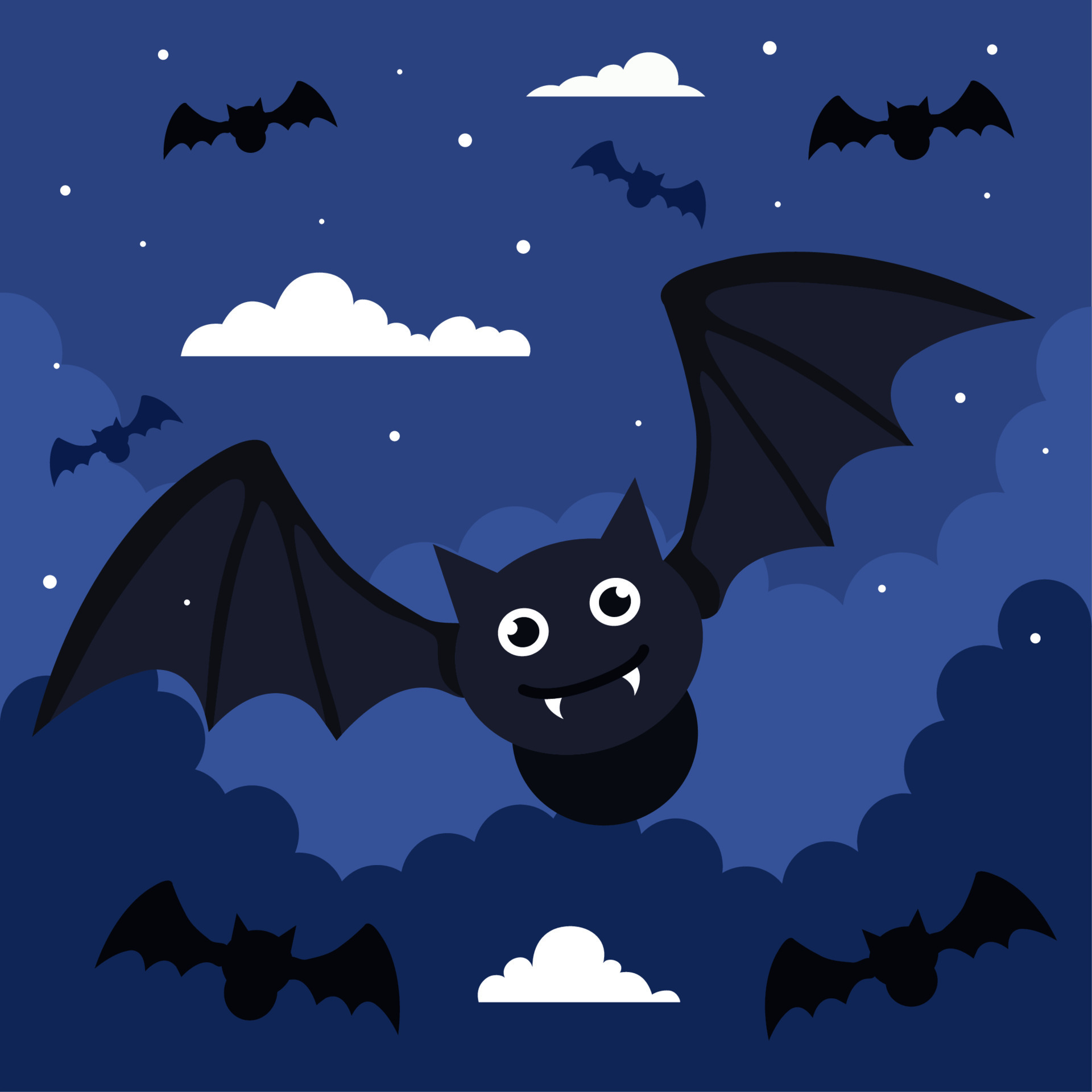 halloween bats flying 14498144 Vector Art at Vecteezy