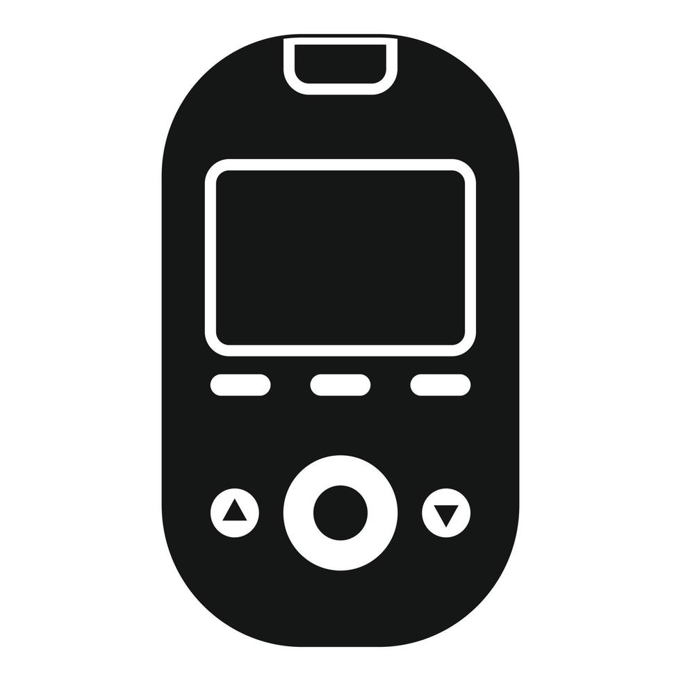 Glucometer tool icon, simple style vector