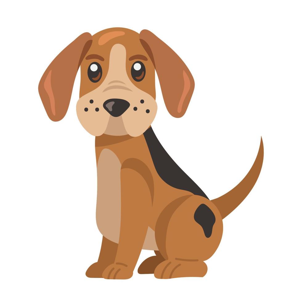 lindo perro beagle vector