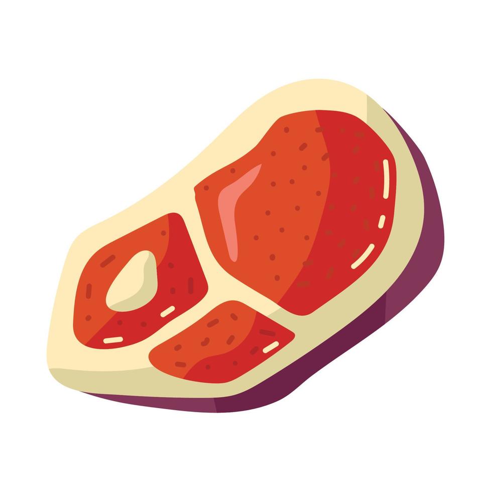 delicious meat cut vector