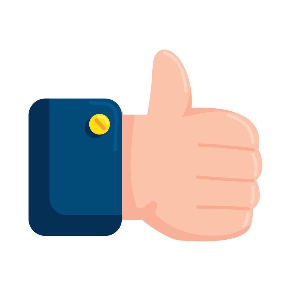 hand like thumb up vector