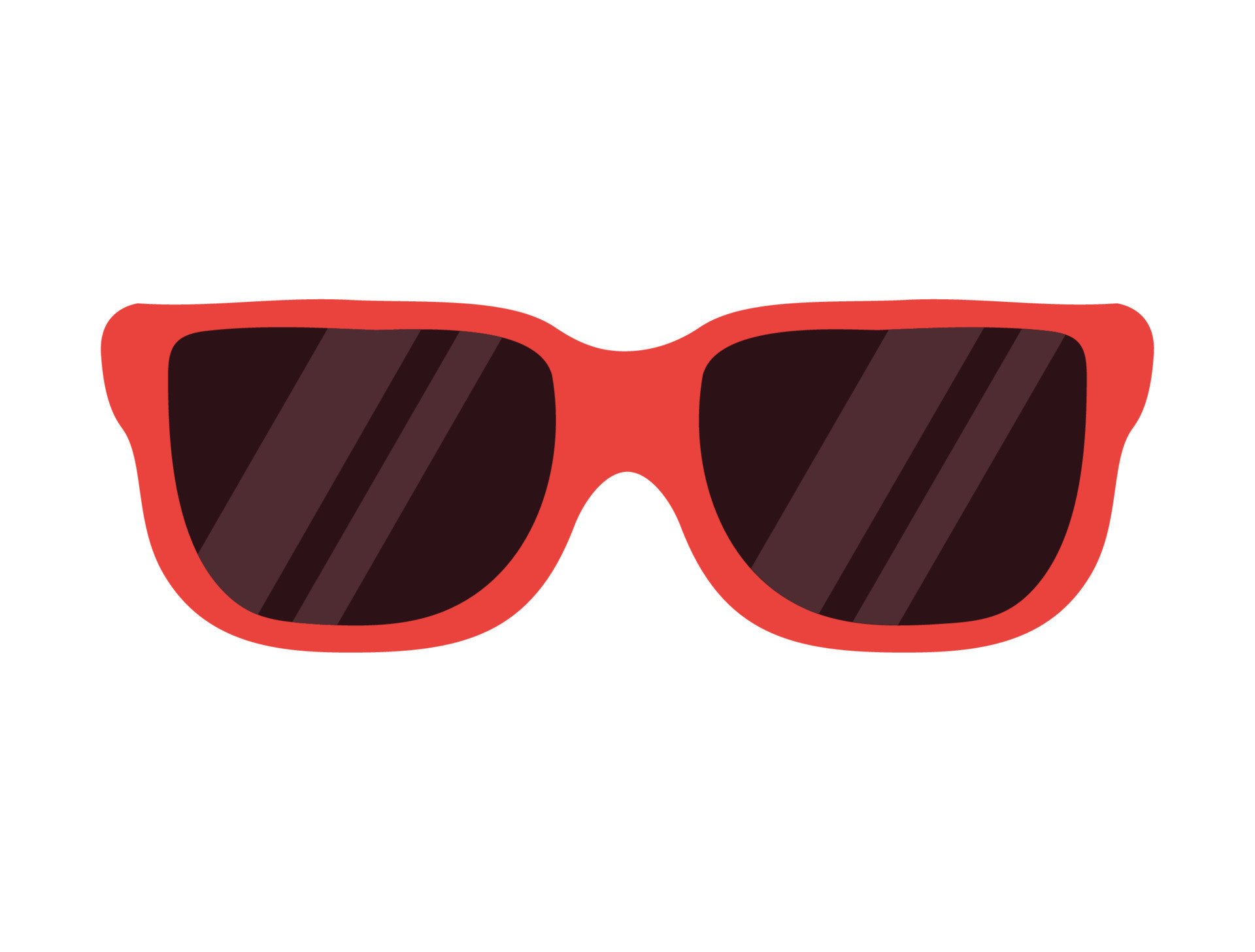 summer sunglasses accessory red 14498262 Vector Art at Vecteezy